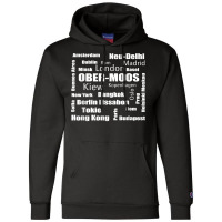 Ober Moos   New York   Ober Moos My Capital T Shirt Champion Hoodie | Artistshot