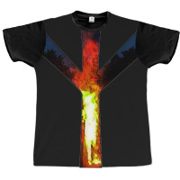 Algiz - Bonfire Graphic T-shirt | Artistshot