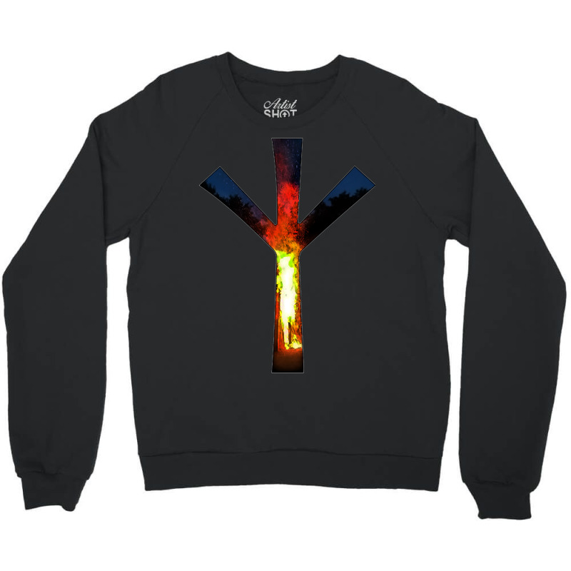 Algiz - Bonfire Crewneck Sweatshirt by venbytumny | Artistshot