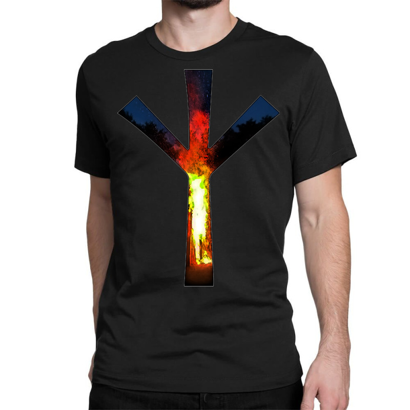 Algiz - Bonfire Classic T-shirt by venbytumny | Artistshot