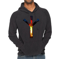 Algiz - Bonfire Vintage Hoodie | Artistshot