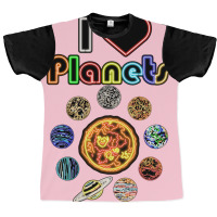 Electric Solar System I Love Quote Girl Graphic T-shirt | Artistshot