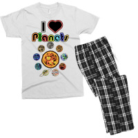 Electric Solar System I Love Quote Girl Men's T-shirt Pajama Set | Artistshot