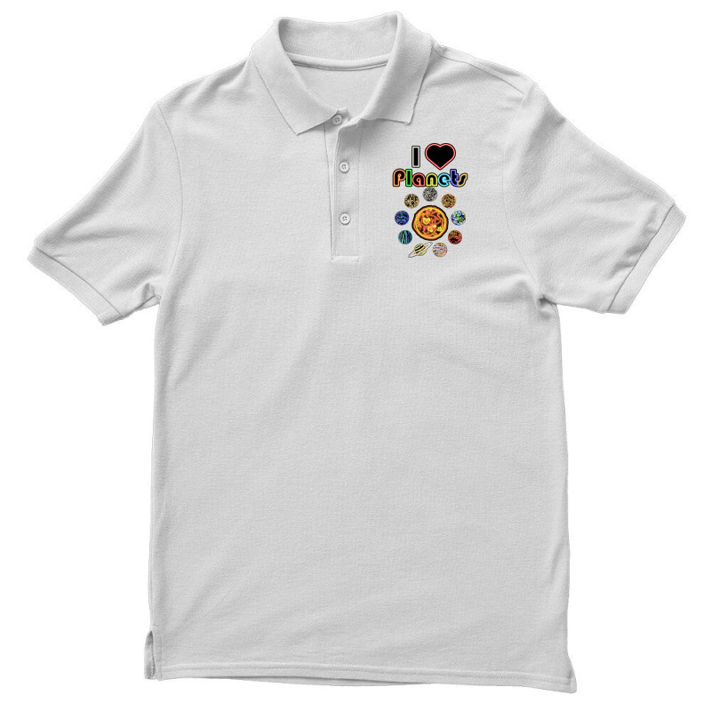 Electric Solar System I Love Quote Girl Men's Polo Shirt by zeynelntiwaam | Artistshot