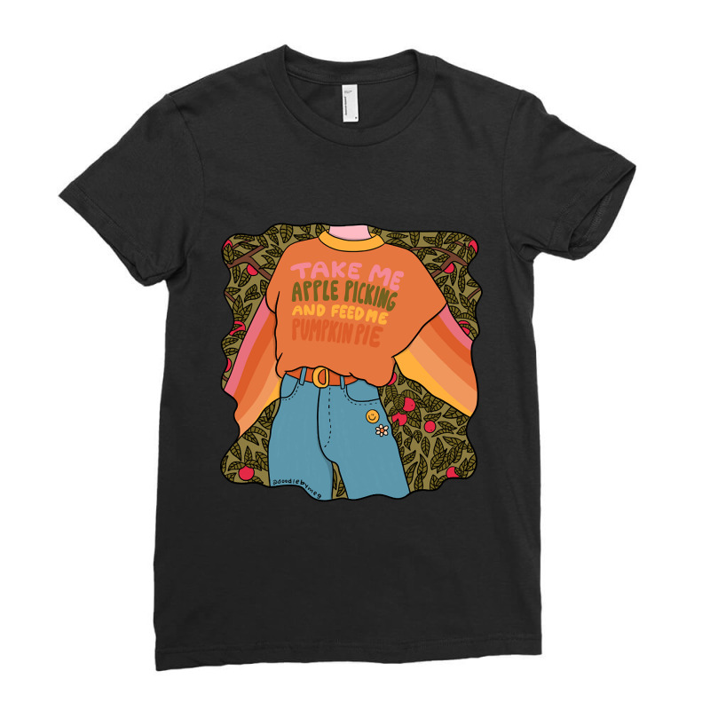 Apple Picking Ladies Fitted T-Shirt by dealgummy642 | Artistshot