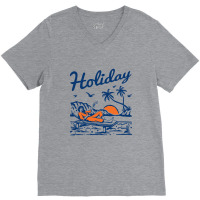 Holiday At The Beach V-neck Tee | Artistshot