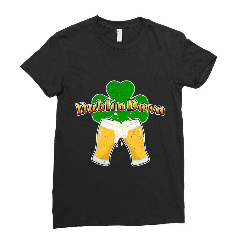 Dublin Down Ladies Fitted T-Shirt by joanmouse000 | Artistshot