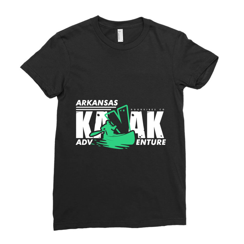 Arkansas Kayak Adventure Ladies Fitted T-Shirt by ternacanuda | Artistshot