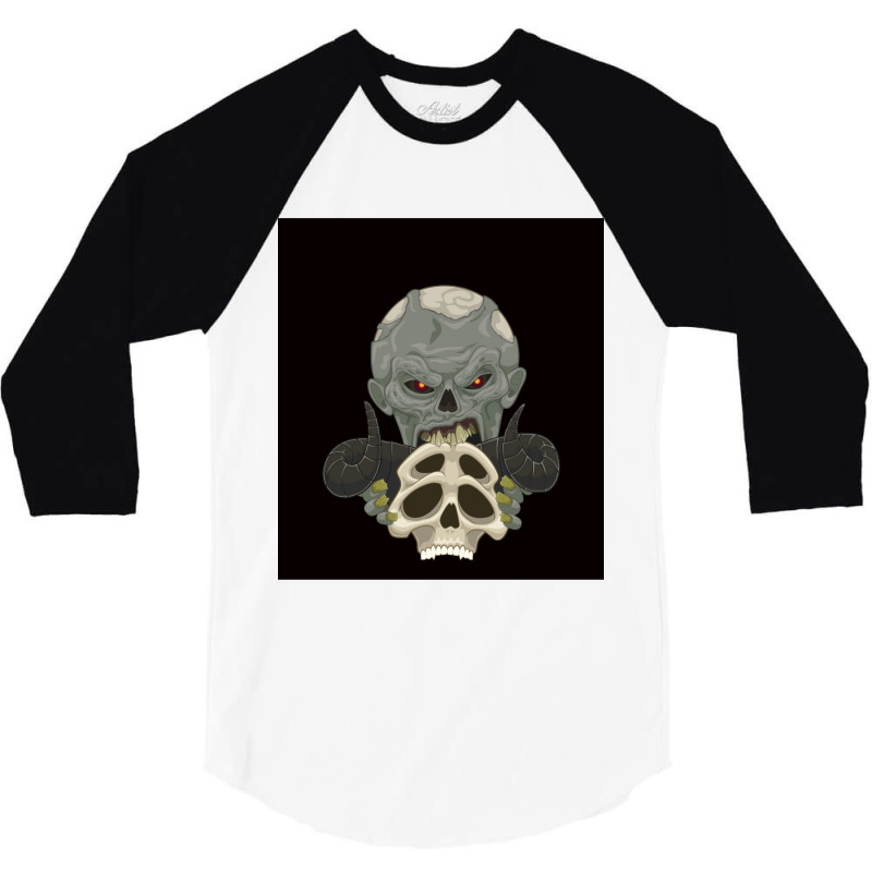 Archangelion Devil Skull  Zombie 1 3/4 Sleeve Shirt | Artistshot