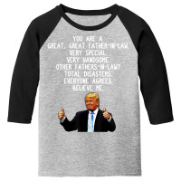 Limited Edition Donald Trump Father-in-law Gag Conservative Dad Youth 3/4 Sleeve | Artistshot