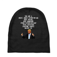 Limited Edition Donald Trump Father-in-law Gag Conservative Dad Baby Beanies | Artistshot