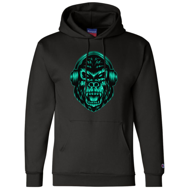 Gorillaheadphone Champion Hoodie | Artistshot