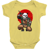 Panda Bear Ninja Samurai Warrior Funny Kung Fu Animal Kids Baby Bodysuit | Artistshot