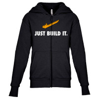 Just Build It Youth Zipper Hoodie | Artistshot