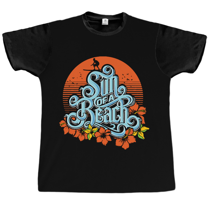 Holiday T Shirt Holiday Beach Sunshine Surfer Neg Graphic T-shirt by Claire J Tinsley | Artistshot