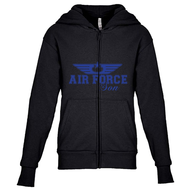 Air Force Son Youth Zipper Hoodie | Artistshot