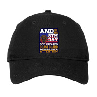 And On The 8th Day God Created The Coast Guard Adjustable Cap | Artistshot