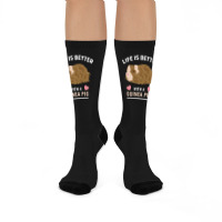 Life T Shirt Life Is Better With A Guinean Pig Crew Socks | Artistshot