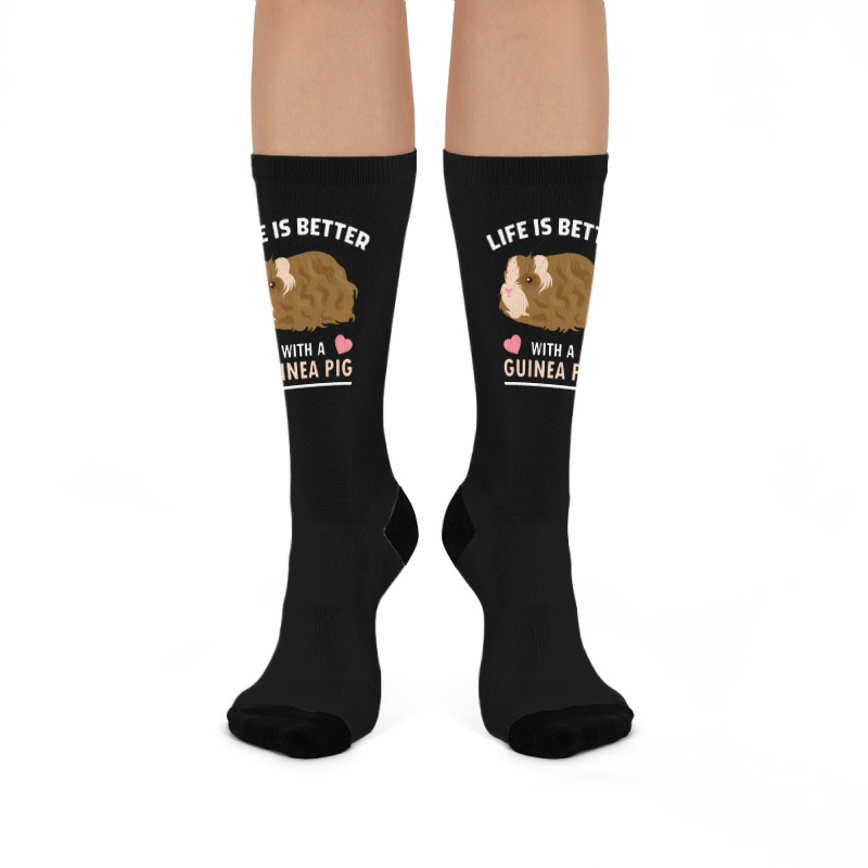 Life T Shirt Life Is Better With A Guinean Pig Crew Socks | Artistshot