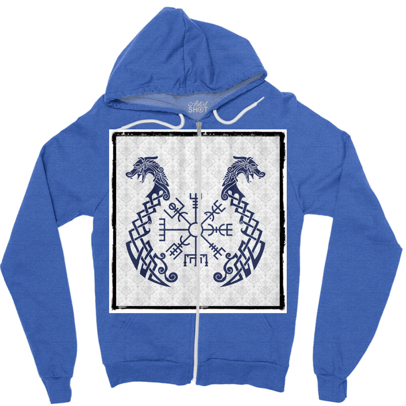 Rune  Hipster Hipster Zipper Hoodie | Artistshot