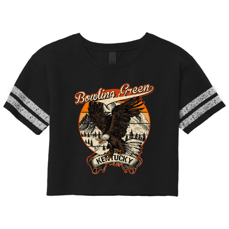 Bowling Green Kentucky Bald Eagle Retro Vintage Aesthetic Scorecard Crop Tee by BrianneRemers65 | Artistshot