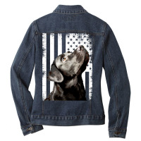 Labrador Ladies Denim Jacket | Artistshot