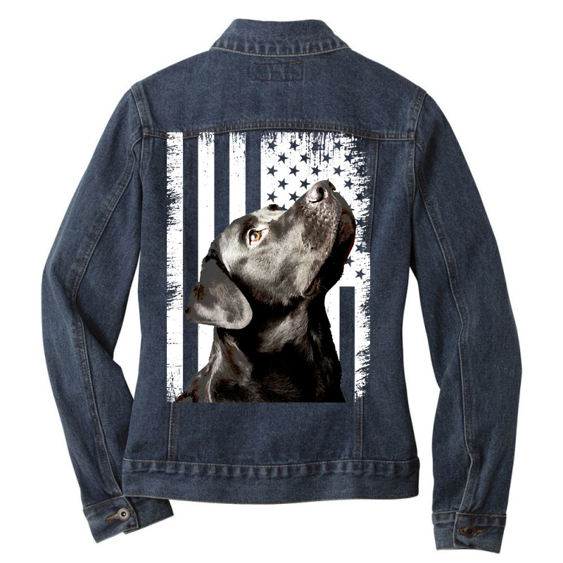 Labrador Ladies Denim Jacket by gaugebayou45 | Artistshot