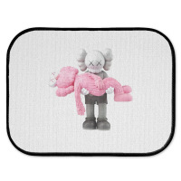 'kaws' Helping Pink Rear Car Mat | Artistshot