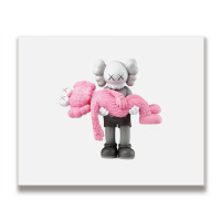 'kaws' Helping Pink Metal Print Horizontal | Artistshot