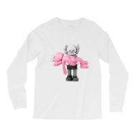 'kaws' Helping Pink Long Sleeve Shirts | Artistshot