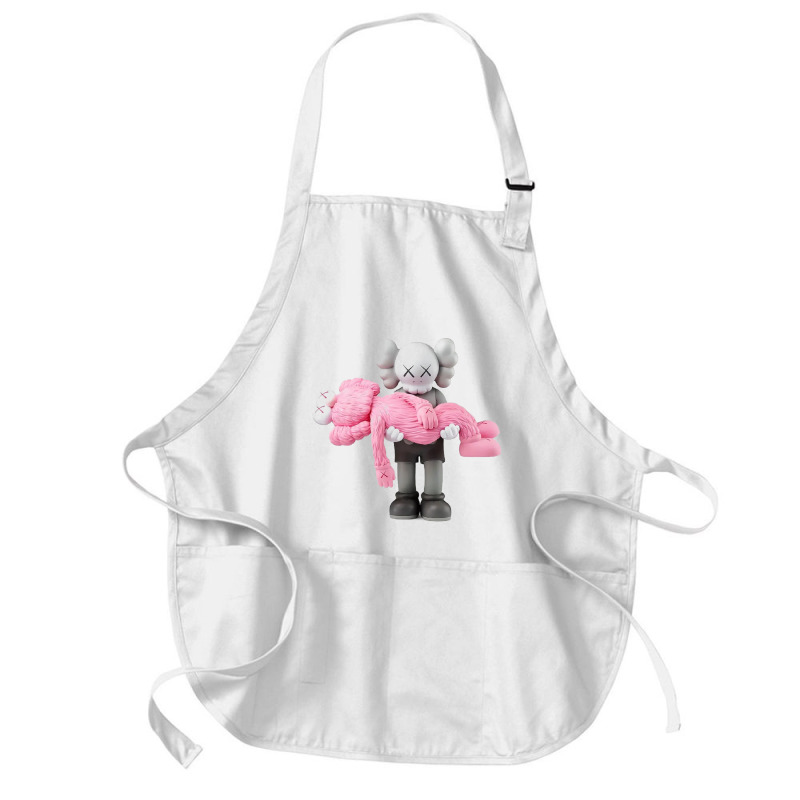 'kaws' Helping Pink Medium-length Apron | Artistshot