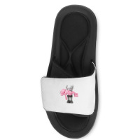 'kaws' Helping Pink Slide Sandal | Artistshot