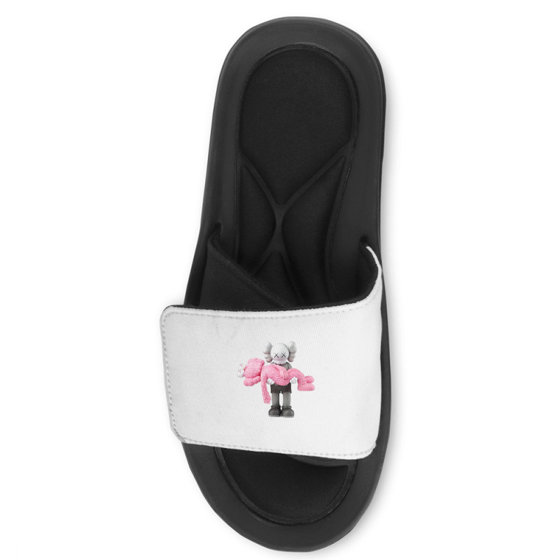 'kaws' Helping Pink Slide Sandal | Artistshot