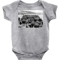 Approaching Omaha Beach Normandy Invasion June 6 1944 Baby Bodysuit | Artistshot