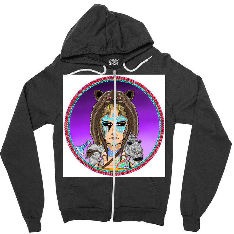 The Viking Warrior Baby 2  Cool Gift Zipper Hoodie | Artistshot