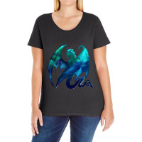 Fractal Dragon Ladies Curvy T-shirt | Artistshot