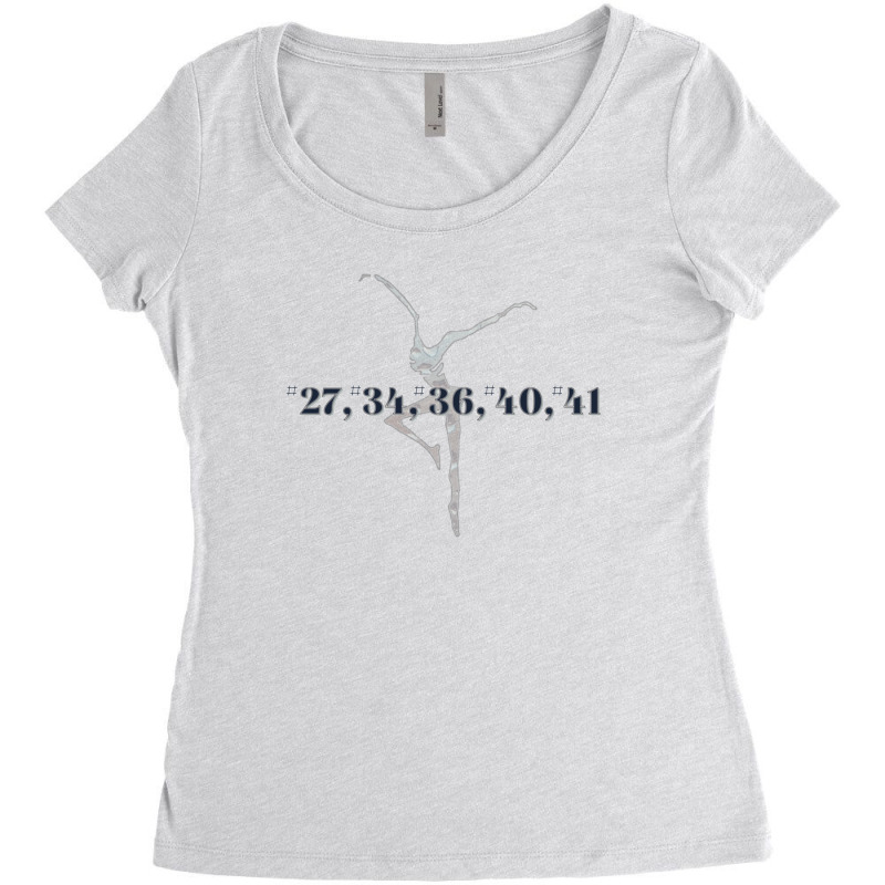 Dmb Numbered Songs With Firedancer Women's Triblend Scoop T-shirt by JerrodWalczynski | Artistshot