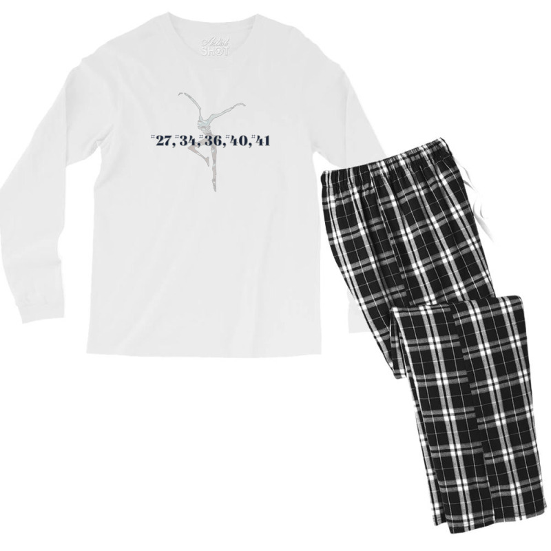 Dmb Numbered Songs With Firedancer Men's Long Sleeve Pajama Set by JerrodWalczynski | Artistshot