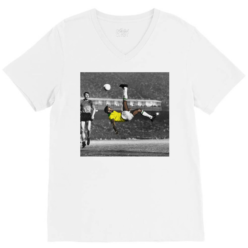 Legend Pele V-Neck Tee by sanfordhmph | Artistshot