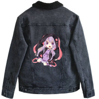 Yuzuki Yukari Chibi 1 Unisex Sherpa-lined Denim Jacket | Artistshot