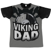 Viking Dad  Aesthetic Blue Graphic T-shirt | Artistshot