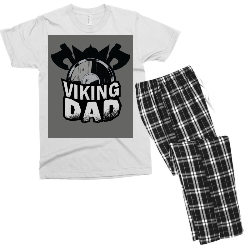 Viking Dad  Aesthetic Blue Men's T-shirt Pajama Set | Artistshot