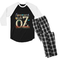 Womens Dorothy Tin Man Cowardly Scarecrow Wonderful Wizard Of Oz V-nec Men's 3/4 Sleeve Pajama Set | Artistshot