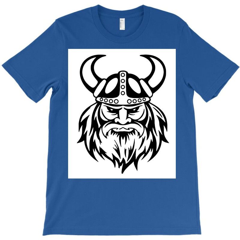 Viking Norse Helmet Man  Funny Green T-shirt | Artistshot