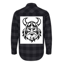 Viking Norse Helmet Man  Funny Green Flannel Shirt | Artistshot