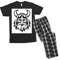 Viking Norse Helmet Man  Funny Green Men's T-shirt Pajama Set | Artistshot