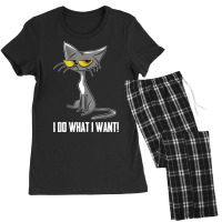 Limited Edition Cat - I Do What I Want Women's Pajamas Set | Artistshot