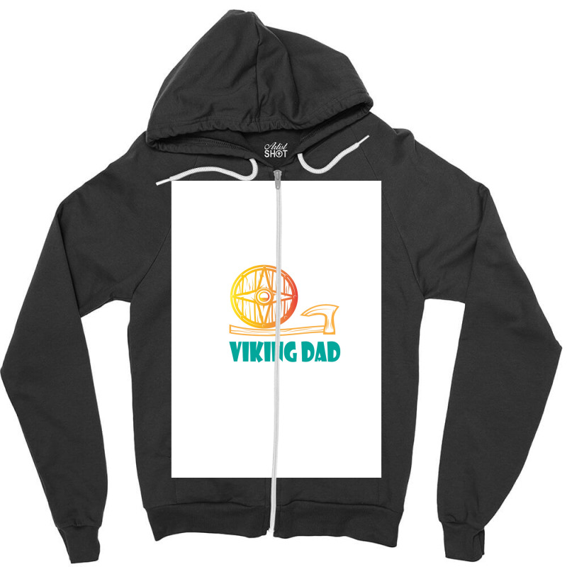 Viking Dad  Hippie Funny Zipper Hoodie | Artistshot