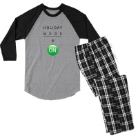 Holiday Mode Is On Men's 3/4 Sleeve Pajama Set | Artistshot