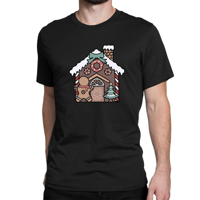 Holiday Gingerbread House Classic T-shirt by Claire J Tinsley | Artistshot